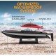 Volantex RC Barco a Motor Vector Lumen com Sistema Auto-reversível RTR Vermelho