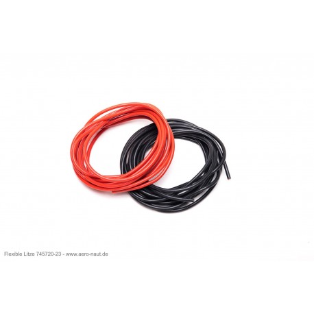 Aero-Naut Cabo Flexível (Preto/Vermelho)