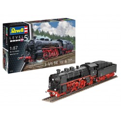Revell Locomotiva Expresso S3/6 BR18(5) com Tender 2‘2’T 1/87