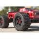 ARRMA 1/10 OUTCAST 4S 4X4 RTR Brushless Stunt Truck, Vermelho
