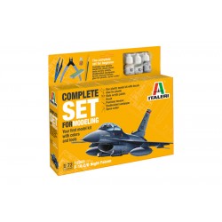 Italeri F-16 C/D Night Falcon - Starter kit 1/72 (com pinturas)