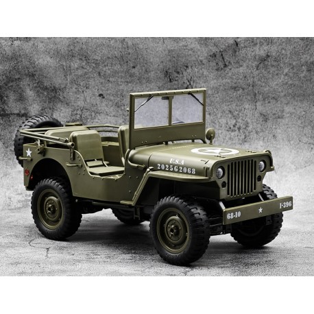 E-ZEE RC 1/10 4WD RC Willys Jeep with LED Lights