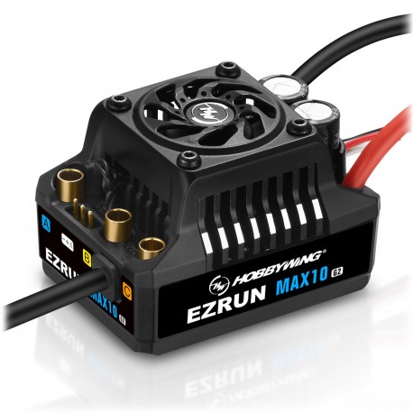Hobbywing Ezrum Variador (ESC) MAX10 G2 ESC 140 Amp, 2-4s LiPo, BEC 5A