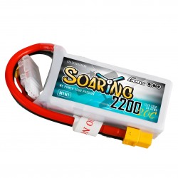 Gens Ace Soaring 2200mAh 3S 20C 11.1V LiPo Battery with XT60 Plug