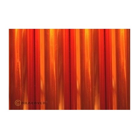 Oracover - Transparent orange L- 60cm x C- 1m