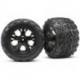 Traxxas 3669A Talon Tires, All-Star 2.8" Black Chrome Wheels