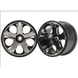 Traxxas 5577A All-Star 2.8" Wheels black chrome Nitro Front
