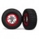 Traxxas 6873R SCT Chrome Wheels & BFGoodrich Mud-T. KM2 Tires
