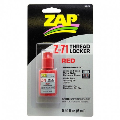 ZAP Z-71 RED THREAD LOCKER 6ml